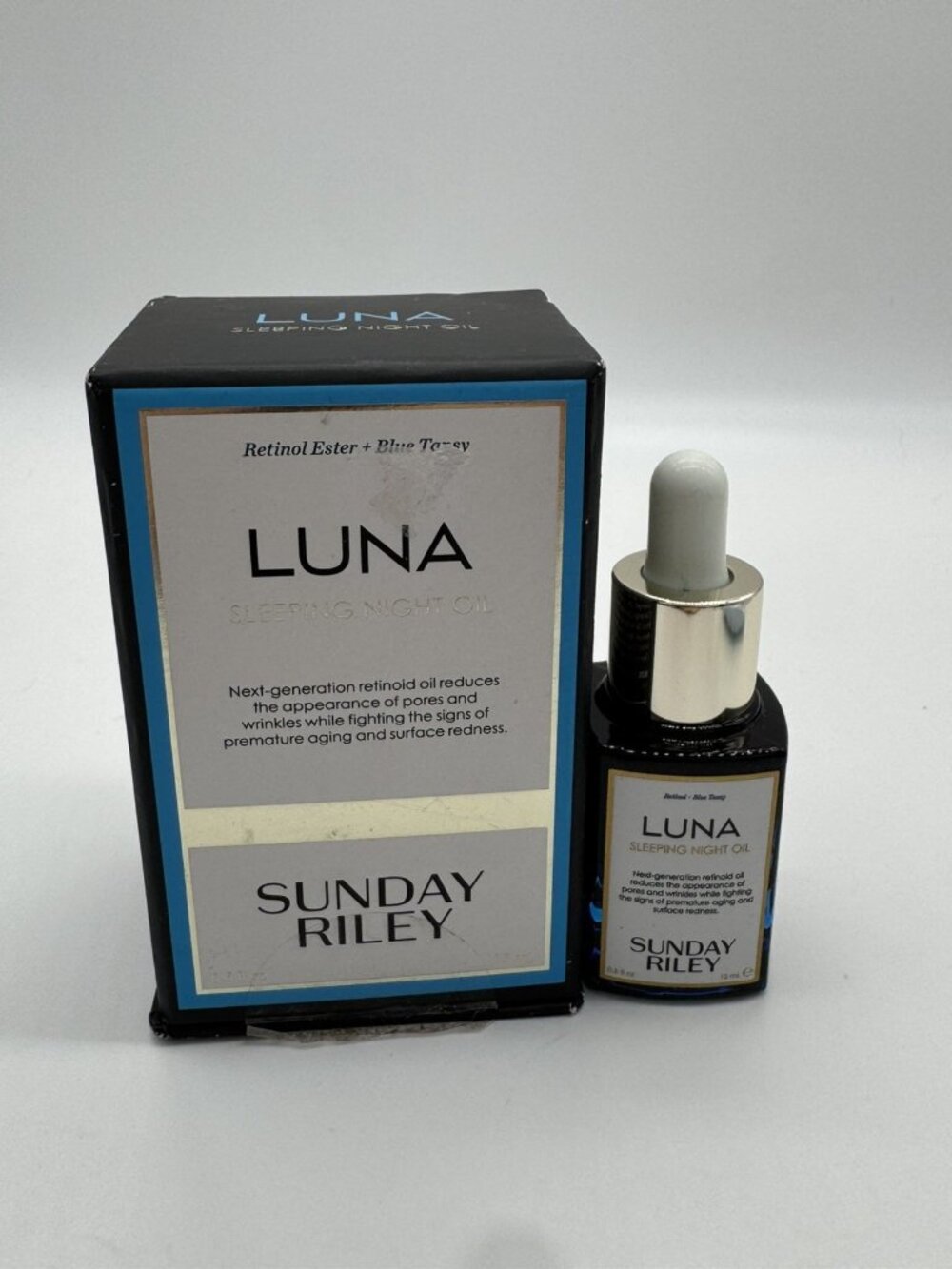 Sunday Riley LUNA Sleeping Night Oil 0.5 fl oz Retinol Skincare Open Box New
